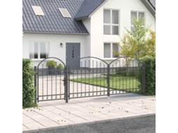 Vidaxl Portão De Cerca De Jardim Com Topo Arqueado Assen 4 X 1,25 M