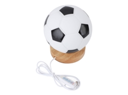 Luz Noturna de Futebol 3D, Inovadora, com 3 Cores, Regulável, Madeira, Presente de Natal