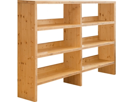 Estante  Grande Pinho Castanho (200 x 140 x 33 cm)
