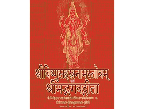 Livro VishnuSahasranamaStotra and BhagavadGita Sanskrit Text with Transliteration No Translation Sanskrit Edition de Sushma