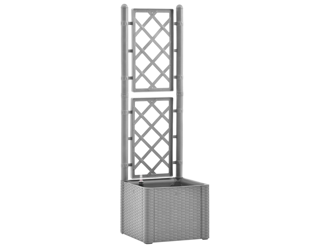 Raised Bed, Raised Beds Vidaxl Cinzeto Plástico (43 X 43 X 142 Cm)