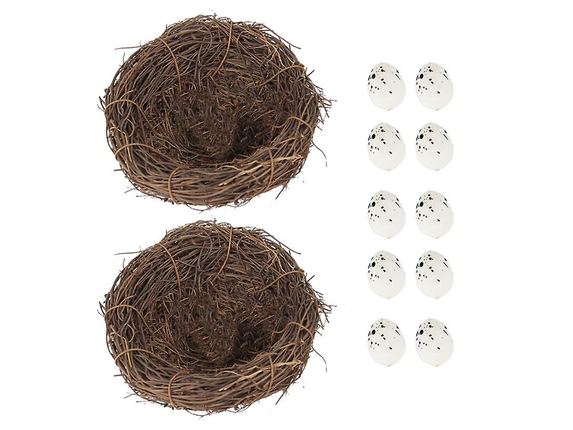 1 Conjunto de Enfeite de Ninho de Pássaro ALLINLESS