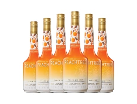 Schnapp DE KUYPER Peachtree Melocotón (0.7 L - 6 Unidades)