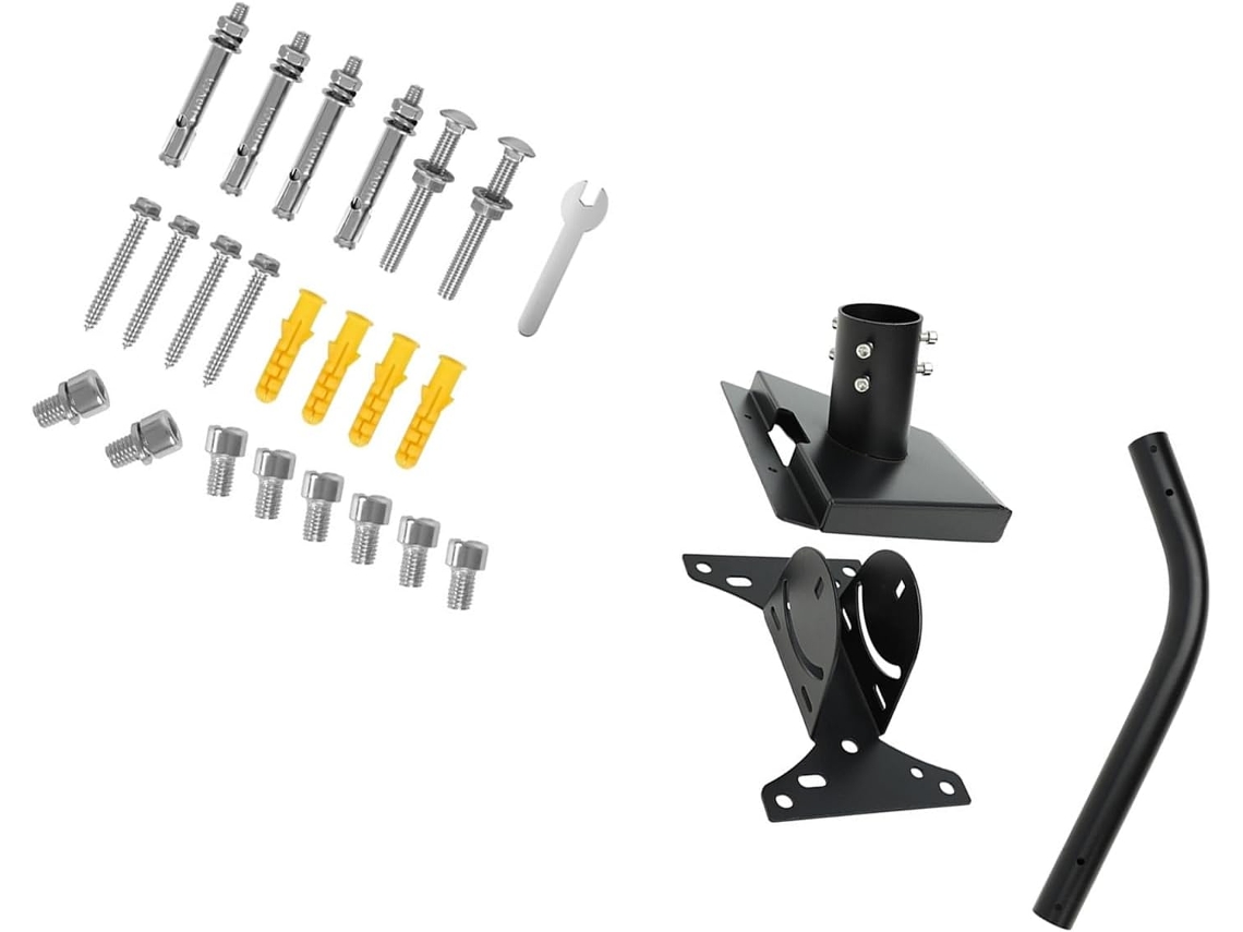 Conjunto De Suporte De Montagem Com Fixação E Placa De Parede.