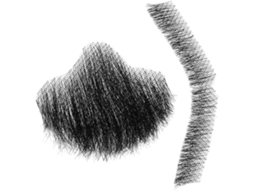 Barba Falsa Realista Tecida À Mão, Cabelo Preto Natural, Cosplay Masculino, Acessórios Faciais Para O Halloween