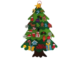 Árvore De Natal De Feltro Diy Para Presente Infantil, Com Desapegível 32 Peças Ornamentos Para Decoração De Natal De Natal Hengjian