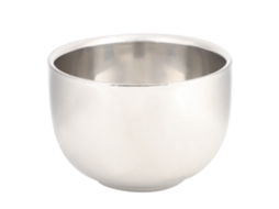 Copo de aço inoxidável para sabonete de barbear masculino
