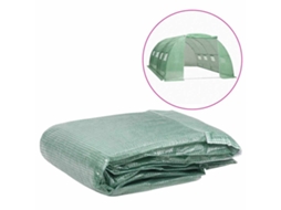 Vidaxl Cobertura De Substituição P/ Estufas 16 M² 400x400x200 Cm Verde