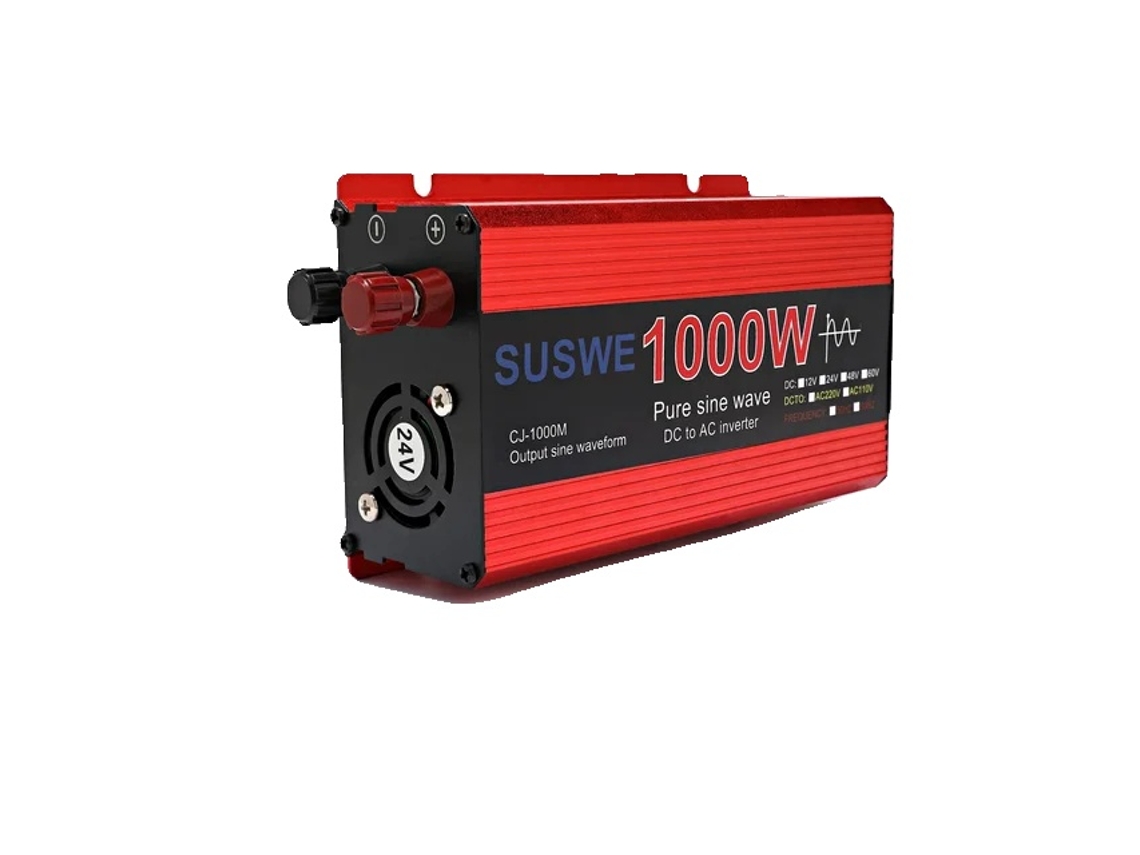 Inversor De Potência, Onda Senoidal Pura, Display Digital Inteligente,1000w,12v,220v50hz Oem