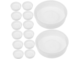 Conjunto De 20 Rolhas Redondas Plástico Para Tubos Papel Kraft Tampas Pequenas Proteção E Envio Seguro Correspondência