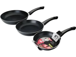 Conjunto 3 Frigideiras Antiaderente IBILI Indubasic apta para indução (18+22+26 cm) PFOA free