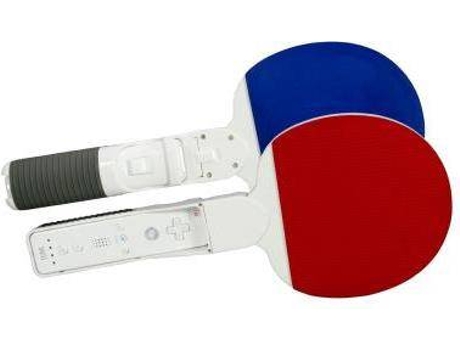 Raquete LOGIC3 Table Tennis Bats (Wii - Azul e Vermelho)