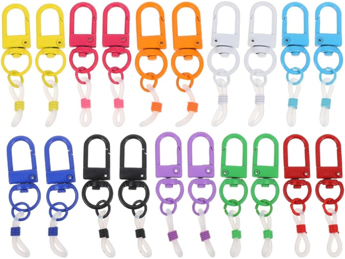 Conjunto De 20 Mini Clipes Caneta Em Silicone Resistente A Impactos, Com Fecho Lagosta E Liga De Zinco, Ideais