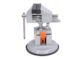 Laxiscreed Mini Vise De Bancada Com Rotação De 360° E Base Com Ventosa Para Trabalhos Precisos