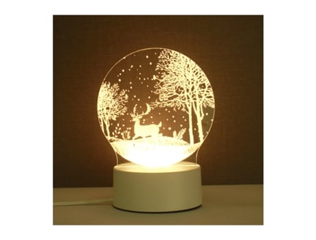 Luz Nocturna 3D Modelo Desenho Animado Usb Led XIMU