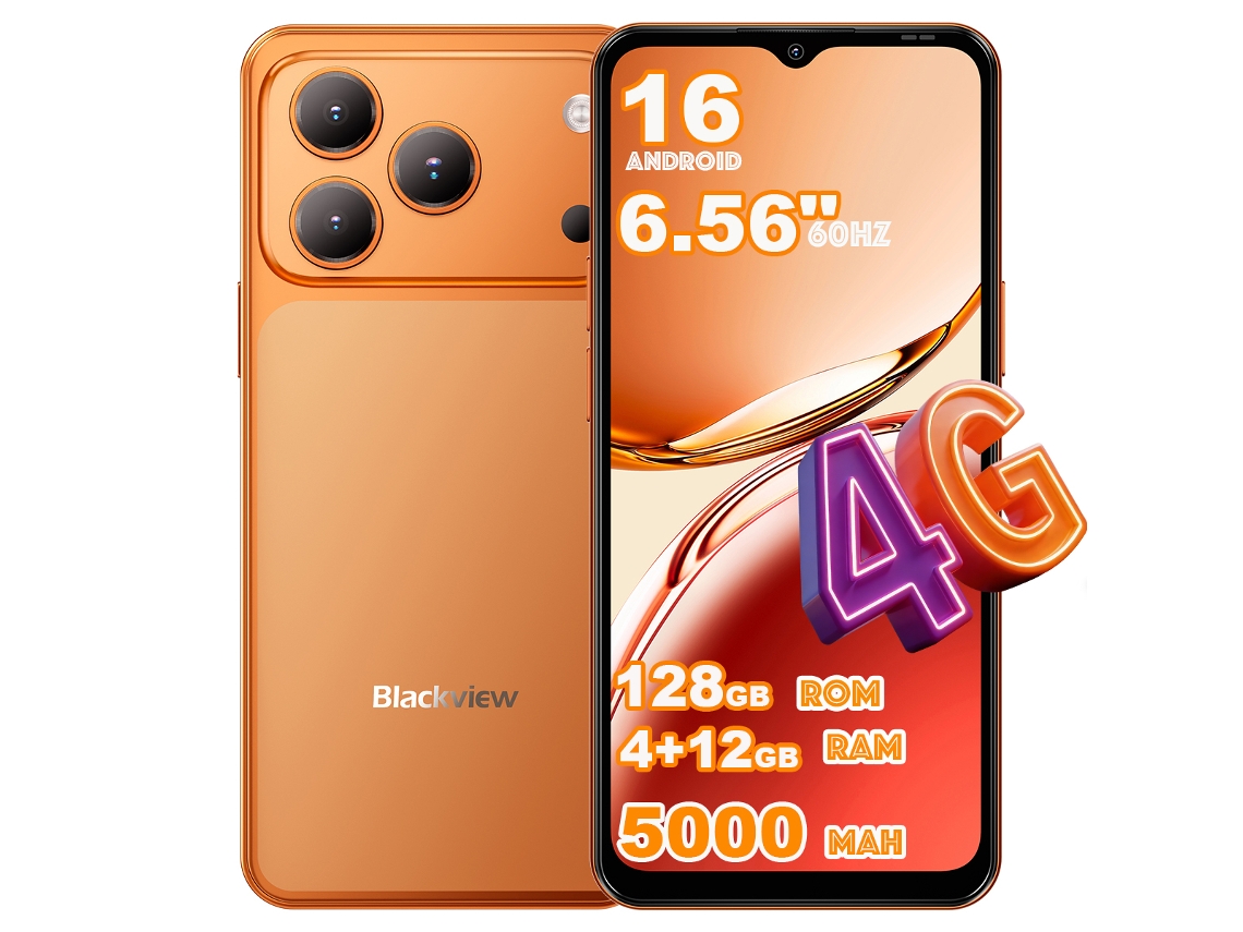 Blackview Wave 7c 4GB+12GB RAM 128GB Rom 6.56'' HD 5000mAh 4G Dual SIM BLACKVIEW