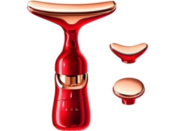 Dispositivo De Beleza Ergonômico 3 Em 1 Massageador Facial Pescoço E Olhos Com Vibração Acústica Para Cuidados Eficazes Com A Pele Bestvite