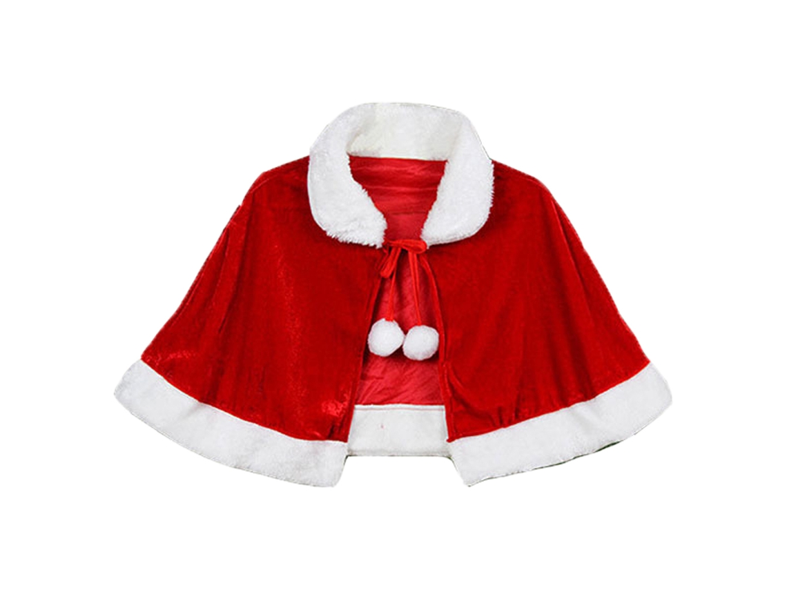 Manto de Xale de Natal Capa de Sra. Papai Noel Capa Fantasia de Halloween Fantasia de Natal