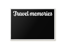 Magnetic Board Travel Memories For The Living Room Espelharte (70x50 Cm)