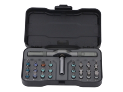Kit de Chave Fenda com Catraca Multifuncional 24 Peças para Reparos e Manutenções