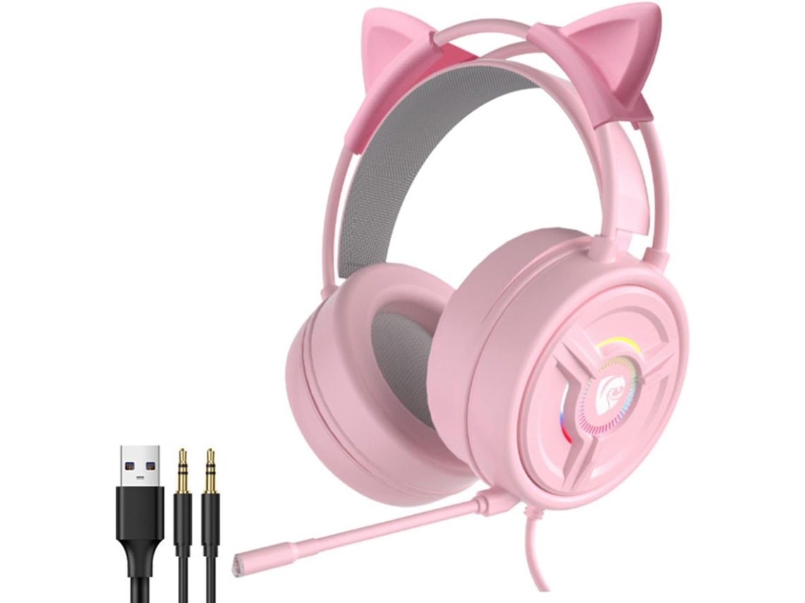 Casque Gamer Com Redução De Bruit Active, Brilho Colorido Para Uma Imersão Total. Microfone Em 360° Alta