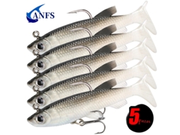 Conjunto de 5 Iscas Macias MDUG, 8cm/2,8 polegadas