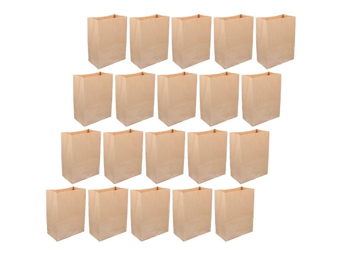 20 Sacolas De Papel Pequenas Para Embalagem De Presentes, Sacolas Multiuso Para Armazenamento De Lanches, Artigos Diversos E Compras, Dobráveis ​