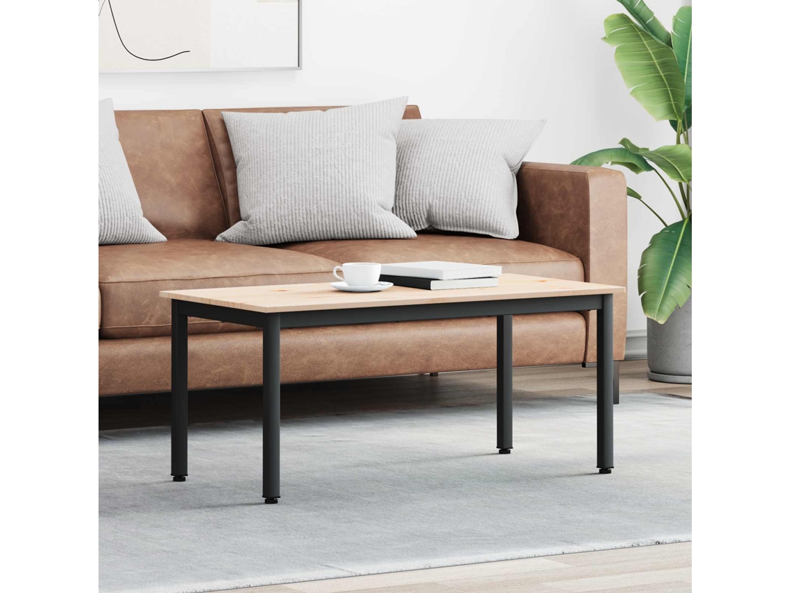Vidaxl Mesa De Centro Natural 100 X 50 X 45 Cm
