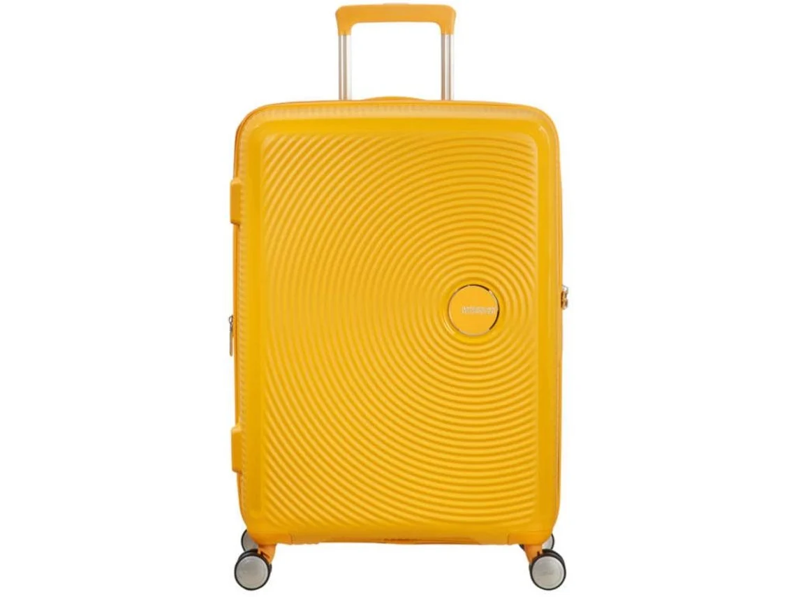 Mala de Viagem Média Expansível AMERICAN TOURISTER Soundbox Amarelo (67x46,5x29/32cm - 71,5/81L)