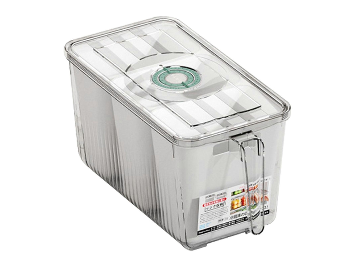 Caixa Organizadora Multifuncional Para Geladeira Greendrawer Com Compartimento Interno, Ideal Para Guardar Utensílios De Cozinha.