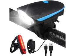 Luzes De Bicicleta Led, Luzes Dianteiras E Traseiras Com Carregamento Usb, À Prova D'água Ipx5.