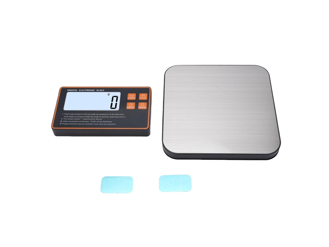 Balança De Cozinha Sem Fio Gototop Com Visor Magnético Remoto, Capacidade De 15kg, Bandeja De Aço Inoxidável E Função