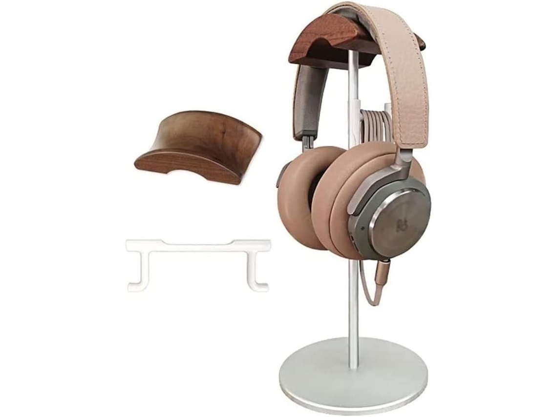 Support Pour Casque Audio, Support En Bois Alliage D'aluminium De Casque Bureau Présentoir