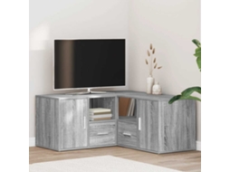 Vidaxl Armário Canto 160x40x45 Cm Derivados Madeira Sonoma Cinza