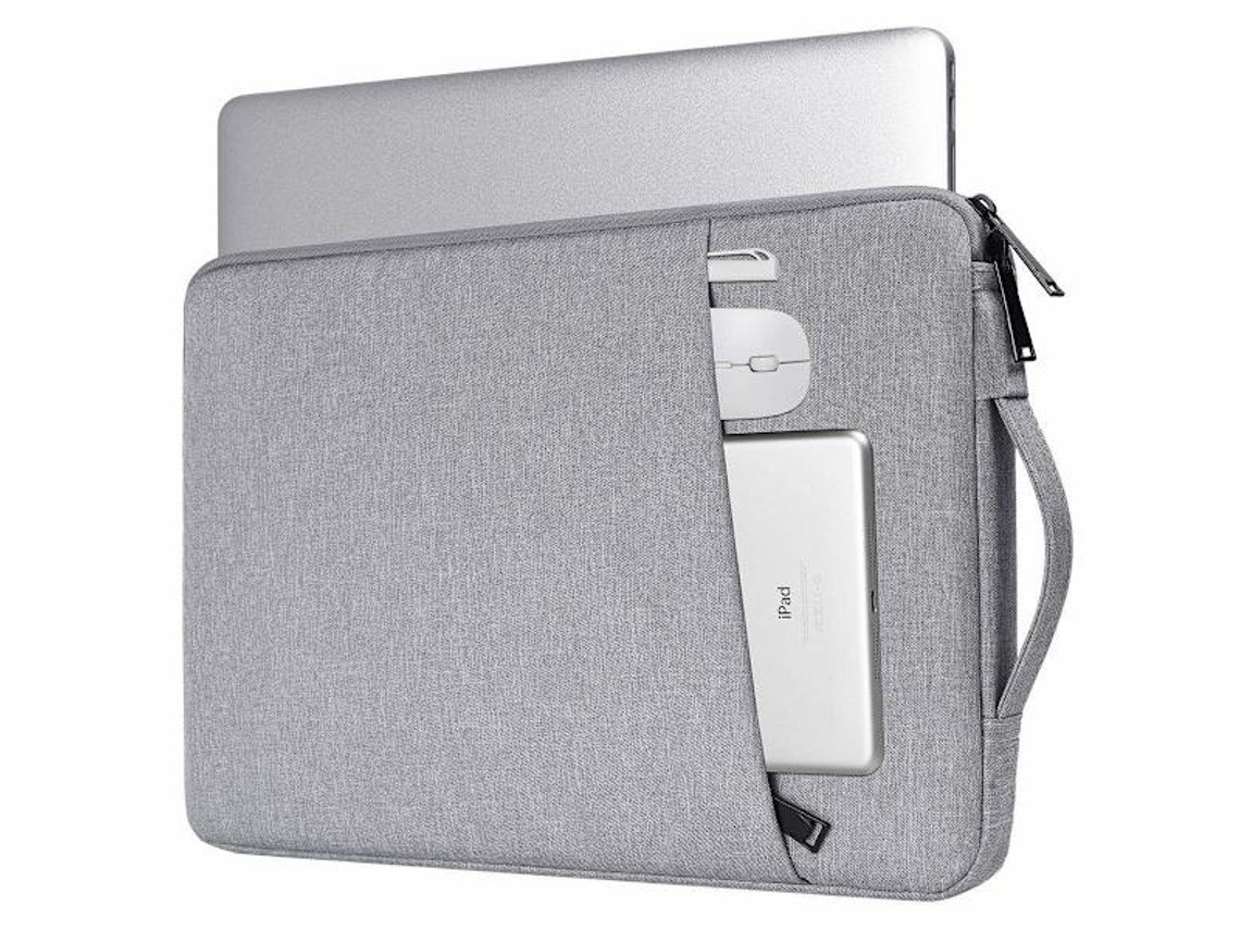 Bolsa Para Laptop Inf De 14,1 Polegadas/15,4 Polegadas Em Lona Cinza