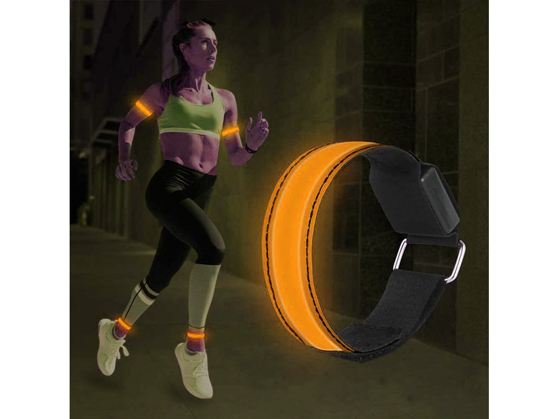 BRAZALETES Luminosos Usb para Corrida S/MARCA