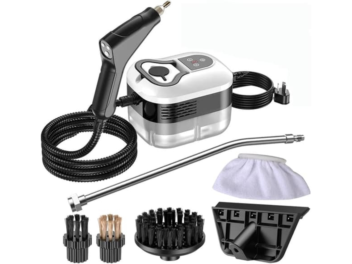 Limpador A Vapor Para Casa E Carro, Vaporizador De Pressão Portátil De 2500 W| Aquecimento Em 15 Segundos| 6 Níveis Vapor| Reservatório Água 1, 2 L