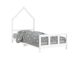 Estrutura de Cama Infantil Pinho Maciço Branco MAISON EXCLUSIVE (90x200 cm)