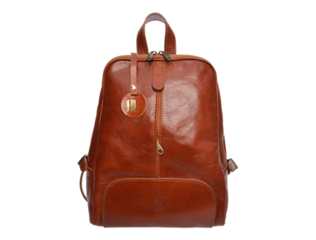 Mochila De Mulher Anna Luchini Cognac Castanho