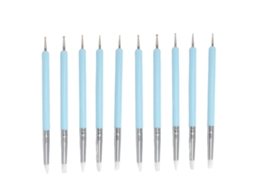 2026altiro-2 Conjuntos De Caneta De Punteado De Arte De Unhas De Ponta Dupla Com Cabeça De Silicone