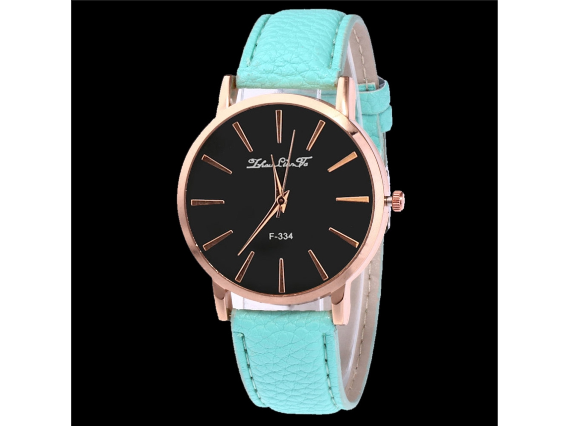 Reloj Hombre De Cuero Pu Zhoulianfa Moda Ocio Cuarzo F334-ma-3 (menta)