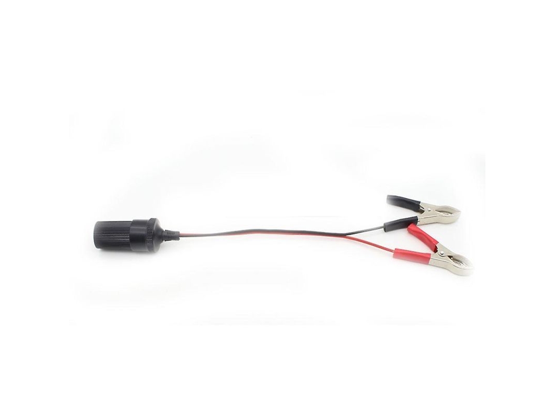 Adaptador De Tomada De Cigarro Com Clip Para Bateria De Veículo 12v Universal 30a 360w