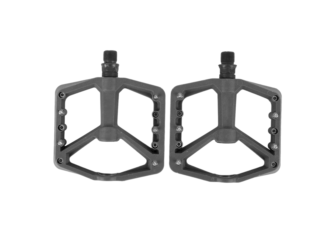 Business pedais de Bicicleta de Fibra de Nylon com 2 Rolamentos Anti Derrapante Acessórios para Mountain Bike Cinza