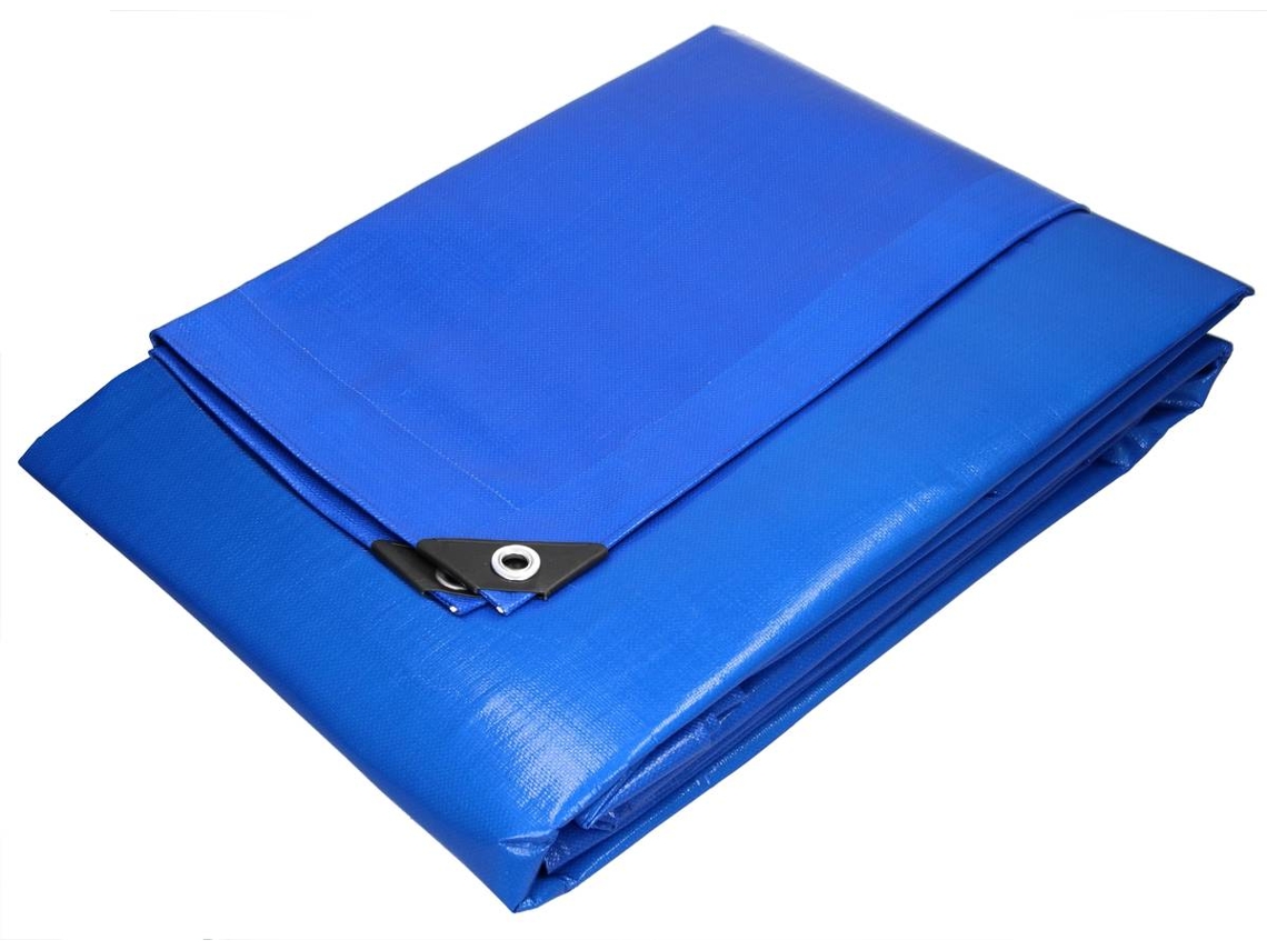 Lona de Proteção ECD Impermeável Com Ilhós De Polietileno Capa Azul