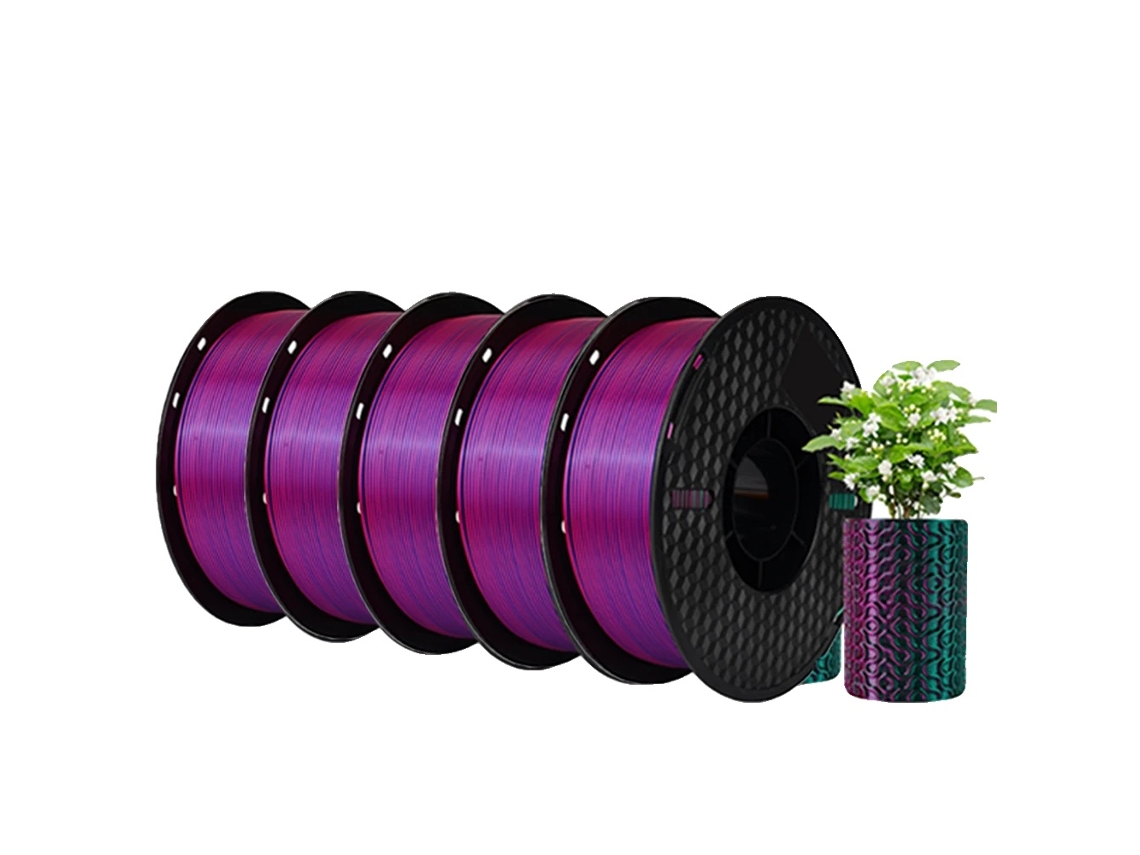 Filamento De Impressão 3d Silk Pla, 5kg, Múltiplas Opções De Cores,5kg Seda Tripla Rgb Oem