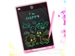 Quadro de Escrita Lcd, Brinquedo Eletrônico de Desenho para Criançastela Colorida Rosa de 8,5 Polegadas CHENNNLS