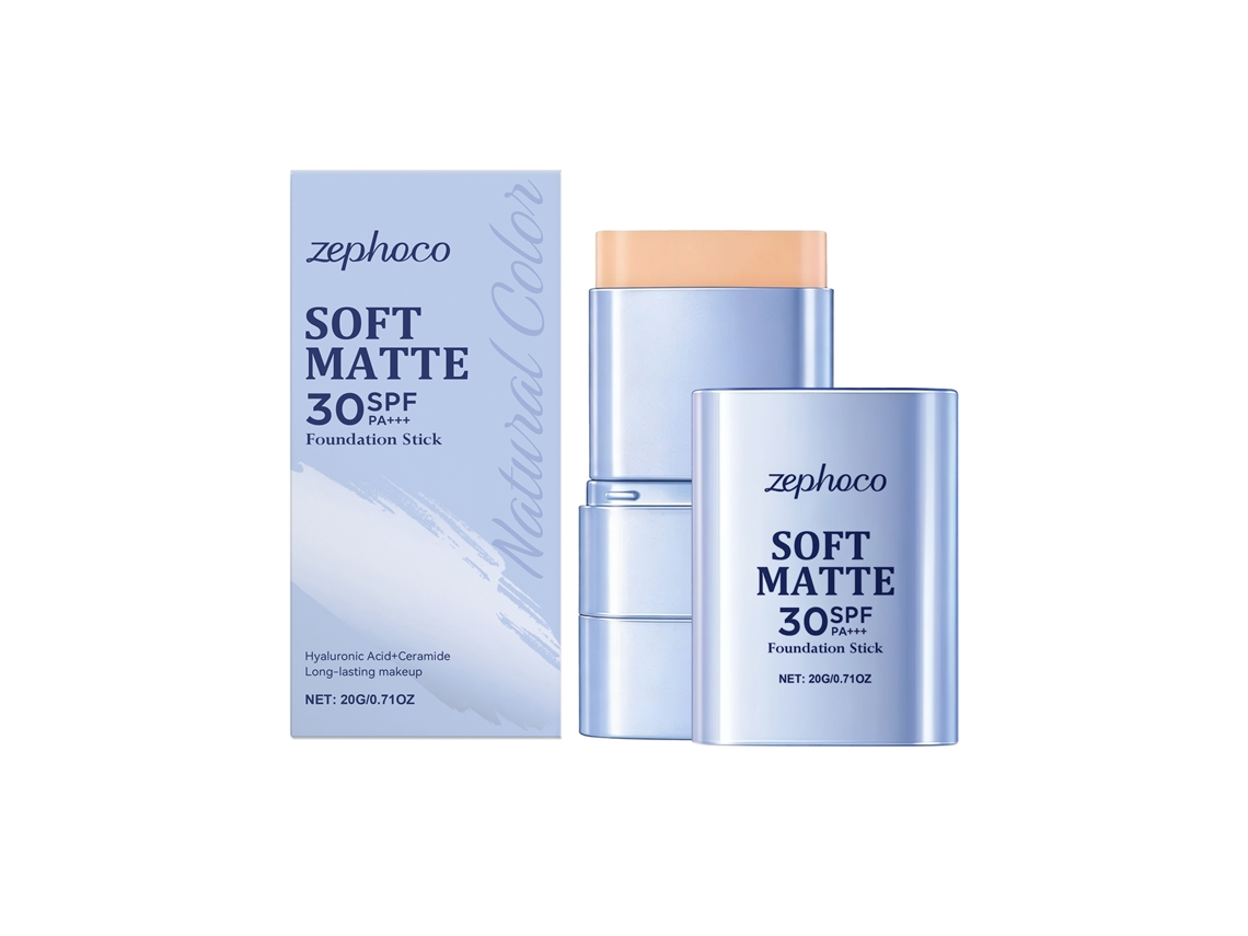 Pincel Base Mate 2 em 1 Cor Natural
