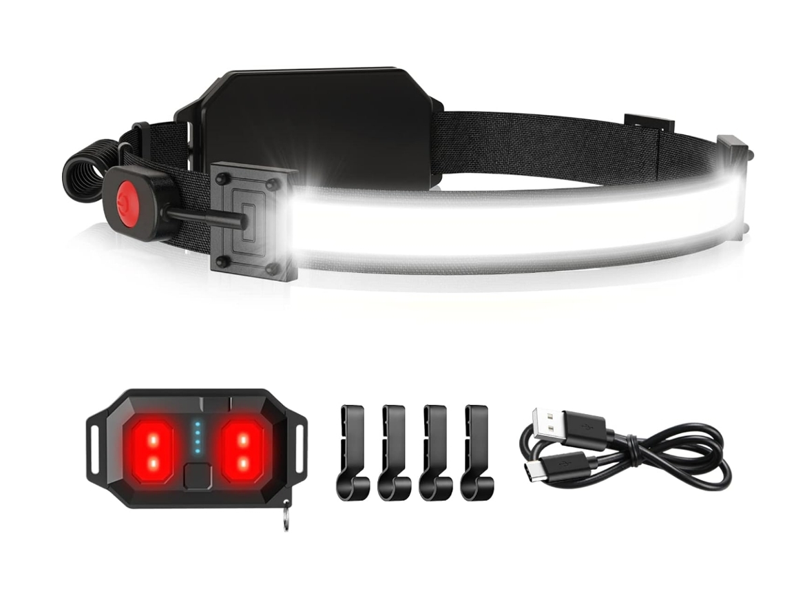 Farol Led Usb Recarregável BISBISOUS Tly-T1 1000 Lumen 230 Feixe Amplo Luz Traseira Vermelha Preto VIGA EUROPE