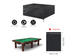 Capa de mesa de bilhar 9ft, impermeável, resistente à umidade, têxtil Oxford | S/MARCA