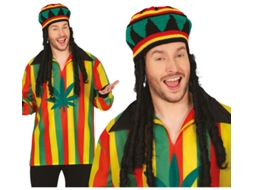Chapéu Rasta com cabelo adulto clássico